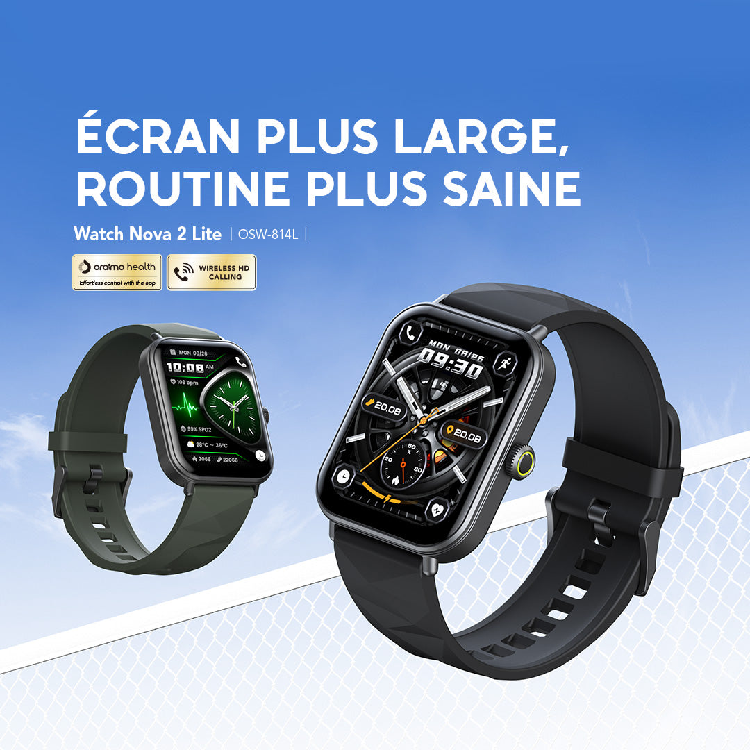 Oraimo Watch Nova 2 Lite OSW-814L, vue de profil