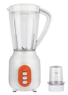 Mixeur électrique 2 en 1 350 W 1,5 L blanc à boutons Oscar OSMIX2B