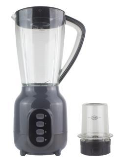 Mixeur électrique 2 en 1 350 W 1,5 L noir à boutons Oscar OSMIX2N