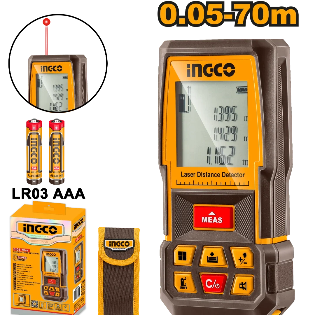 Télémètre laser 0,05 - 70 m INGCO HLDD0708 — vue 2