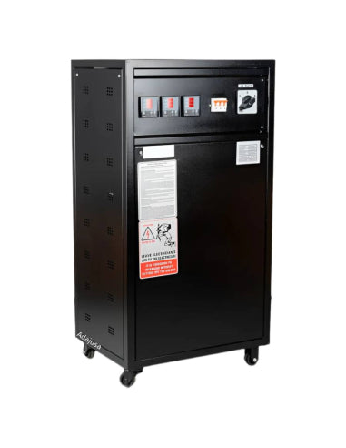 Stabilisateur ATLSM-3-45KVA Triphasé 45 kVA – 400V, Servomoteur, Régulation Automatique ±2 %, Protection Intégrée