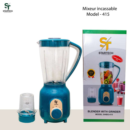 STARTECH Mixeur Blender Bols Incassable SHBG-415- BLEU- Garantie 12 Mois