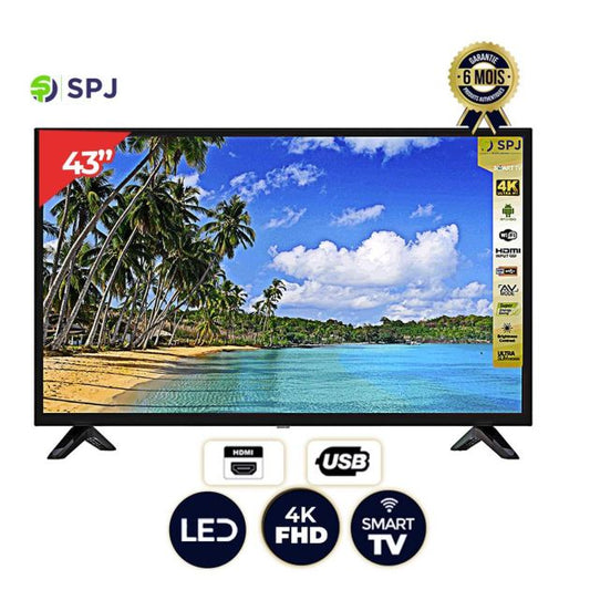 SMART TV - SPJ - LED FHD -fhds43bl22000v - 43'' - Android - Avec Chromecast intégré - spj série 2200 - Garantie 06 mois