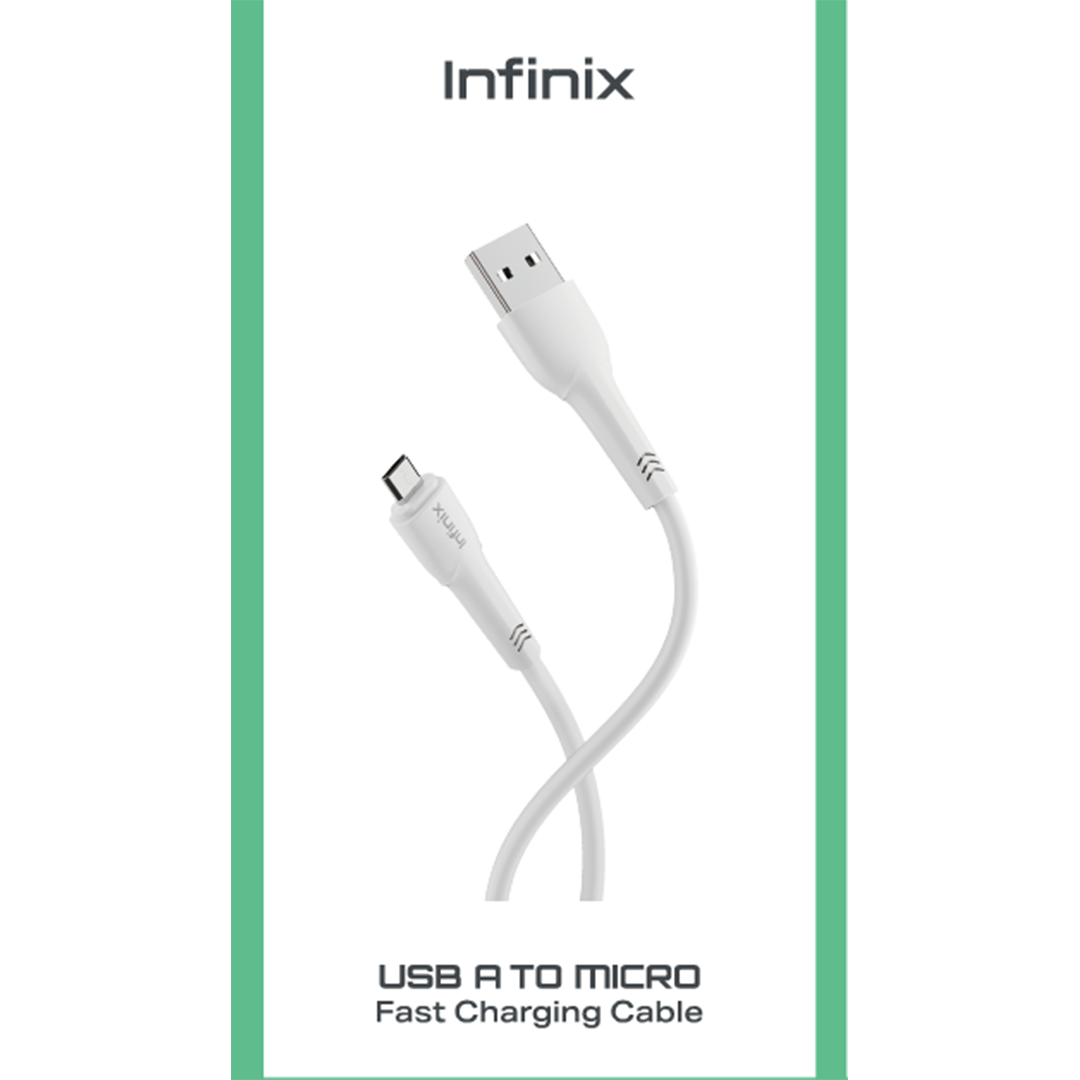 Visuel officiel Infinix du cable de charge rapide USB-A vers micro-USB XDM52