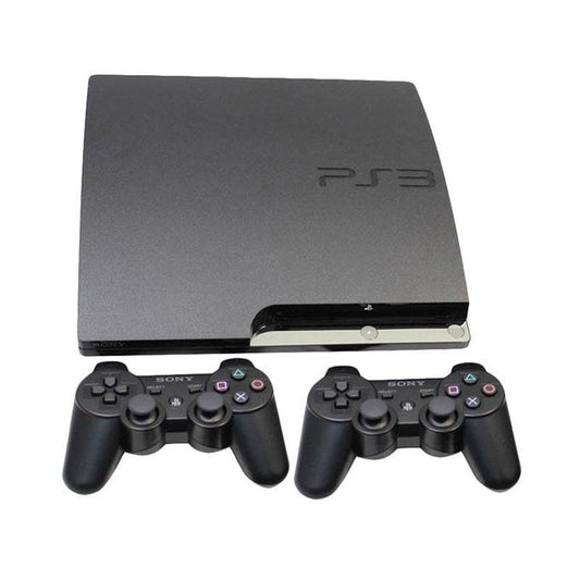 Console PS3 Slim + 2 Manettes + 19 Jeux – Noir