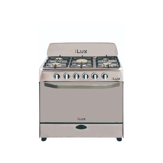 Ilux Cuisinière Electrique 5 Feux LXG-80SS - Inox