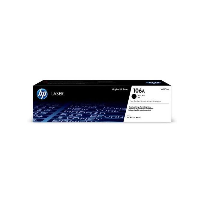 Hp Cartouche De Toner Laser HP 106A - W1106A - 1000 Pages - Black