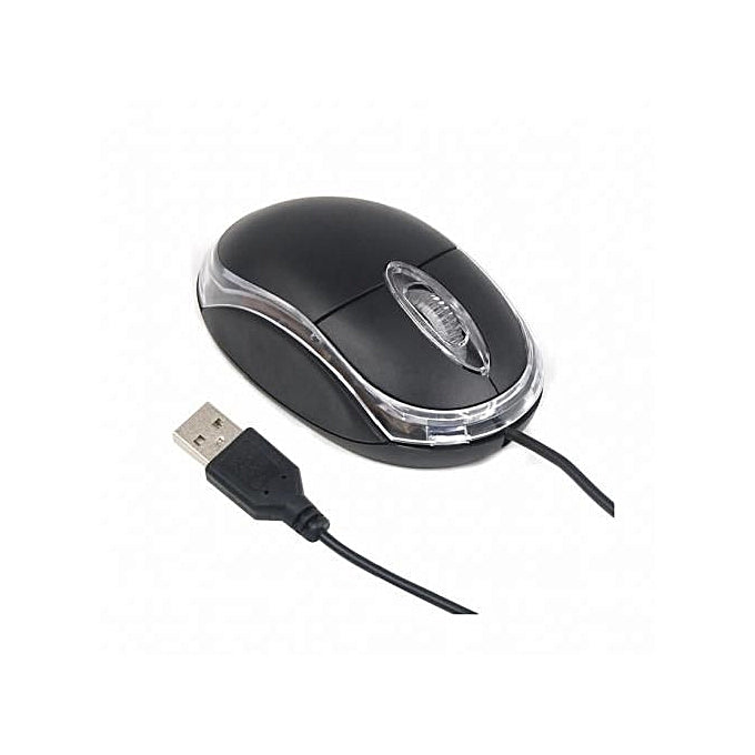 HP Souris Optique USB Filaire à Molette Pour PC Et Ordinateur Portable - Noir