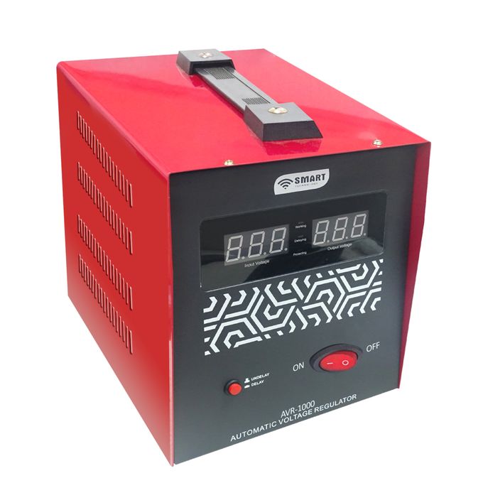 SMART TECHNOLOGY Régulateur De Tension Automatique - AVR-1500Va - Rouge