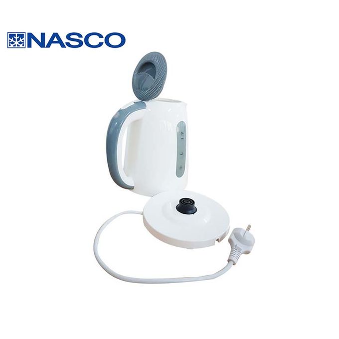 Bouilloire électrique Nasco - KE-1708 - 1.7 Litres – 1850 -2200 W - Plastique - Blanc
