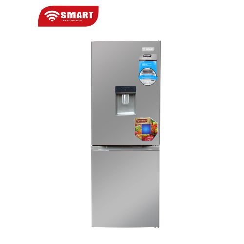 Réfrigérateur Combiné SMART TECHNOLOGY Avec Fontaine - STCB-459WM- 227L - Inox - Garantie 12 Mois