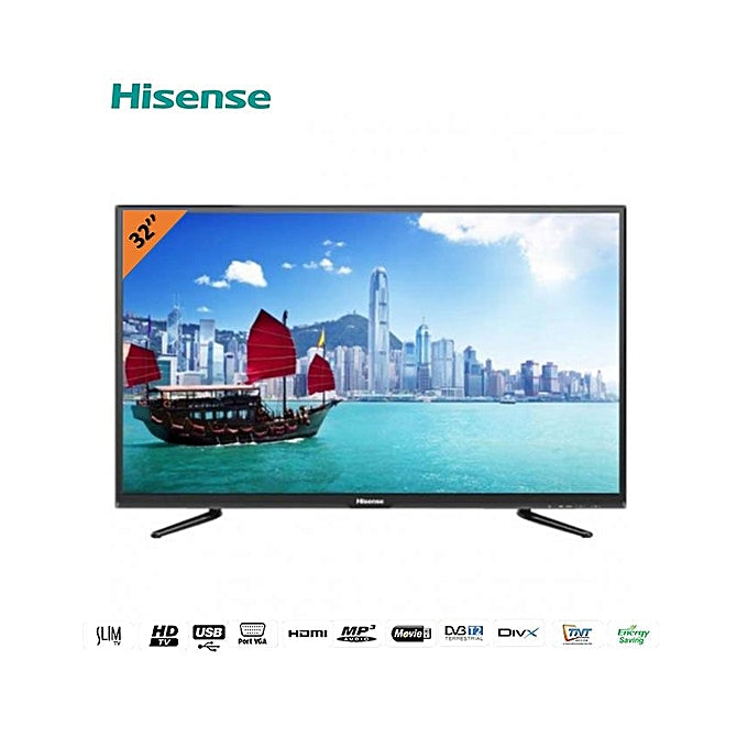 TV LED HISENSE - 32 Pouces - HD - Noir