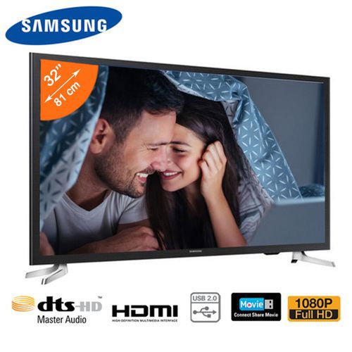 TV LED 32" Samsung - HD - HDMI - USB - Noir - 12 mois de garantie