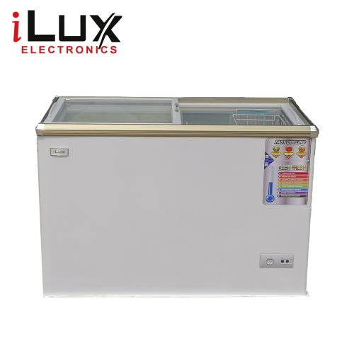 Congélateur Vitré ILUX  ILCHV350 - 264L - Verrouillage à Clé - Blanc - Garantie 6 Mois