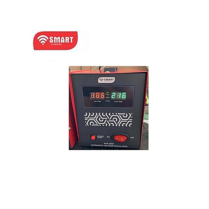 SMART TECHNOLOGY Régulateur De Tension Automatique - AVR-1500Va - Rouge