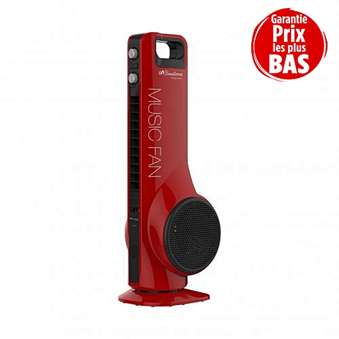 Binatone Binatone Ventilateur Sur Pieds Tower Fan Music 5000 - Rouge