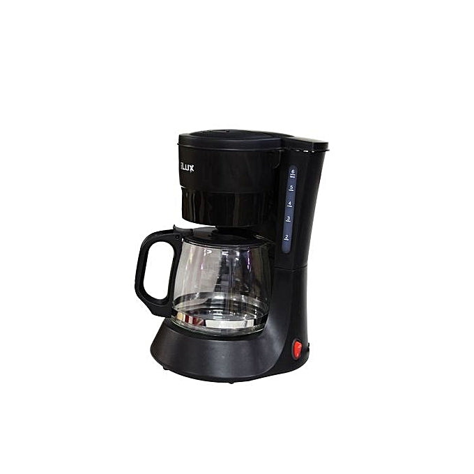 iLUX Machine à Café 600W LX-774CM - 600 Ml - Noir - Garantie 3 Mois