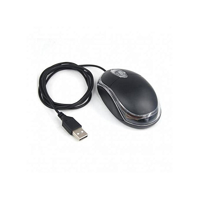 HP Souris Optique USB Filaire à Molette Pour PC Et Ordinateur Portable - Noir