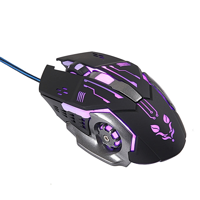 TINJI TJ1 SOURIS DE JEU - Souris LED Mécanique Pour Ordinateur-Noir