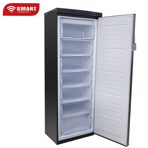 SMART TECHNOLOGY Congélateur Vertical 7 Casiers STCD-550 - 350 L - Gris