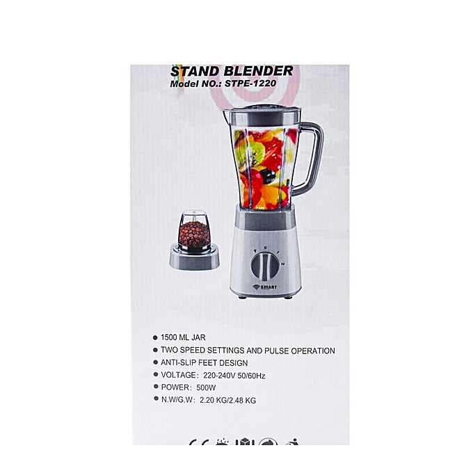 Blender Multifonctions - Blender - STPE-1220 - 1.5 Litre - 500 W - SMART TECHNOLOGY - Blanc - Garantie 3 Mois