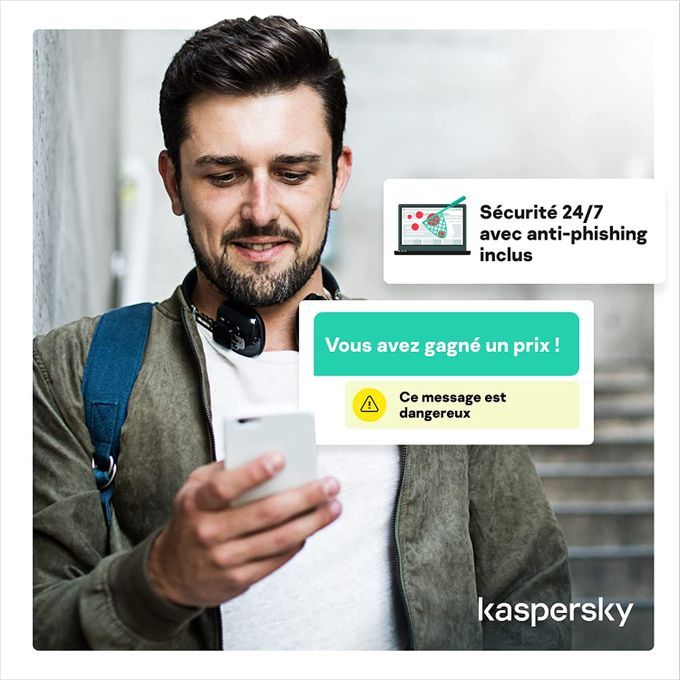 Kaspersky Anti-Virus 2023 Plus - Licence 4 Postes 1 An