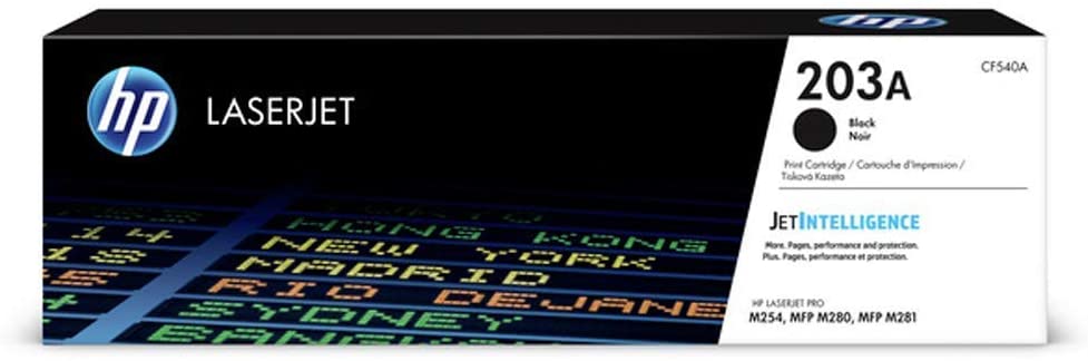 HP 203A CF540A Toner Noir Authentique pour HP Color LaserJet Pro M254 / M280 / M281