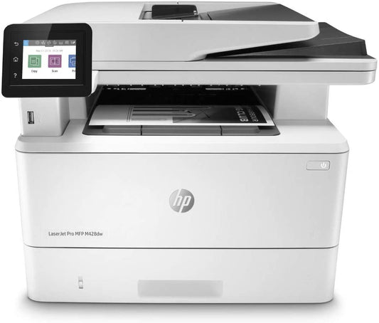 HP LaserJet Pro M428dw - Imprimante multifonction : impression, scan, copie (recto-verso ; noir ; A4 ; jusqu’à 38 ppm ; USB 2.0 + Gigabit Ethernet + Wi-Fi)