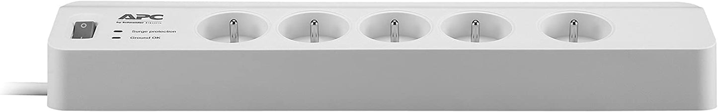 Apc Multiprise Parafoudre 5 Prises - (PM5-FR) - Blanc