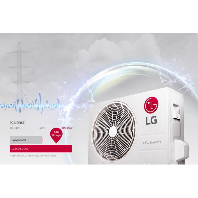 LG Split LG 1.5 CV / 12000btu Dual Inverter Avec Kit D'installation - Blanc