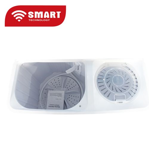 Machine à Laver  SMART TECHNOLOHY Double Bac STML-7H- 7Kg - Bleu-blanc - Garantie 6 Mois