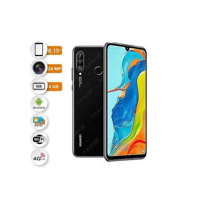 Huawei P30 Lite - 4G LTE - 6,15" - 24Mpx - 6Go - 128Go - Noir