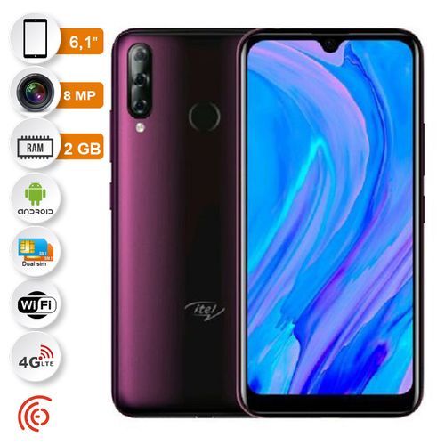 Itel S15 Pro - 6.1 Pouces - 16Mpx - 2GB RAM/ 32GB ROM - 3000 MAh - VIOLET