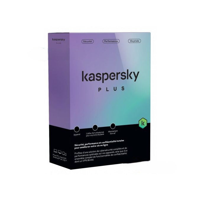 Kaspersky Anti-Virus 2023 Plus - Licence 4 Postes 1 An