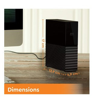 WD - My Book - Disque dur externe de bureau avec sauvegarde - 12 To