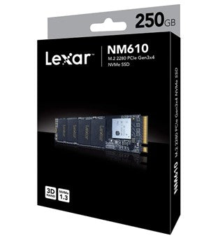 Disque dur interne Lexar NM610 M.2 250 Go PCI Express 3.0 3D TLC NVMe